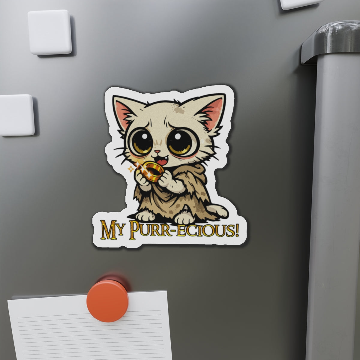 Cat Gollum "My Precious" Die-Cut Magnet