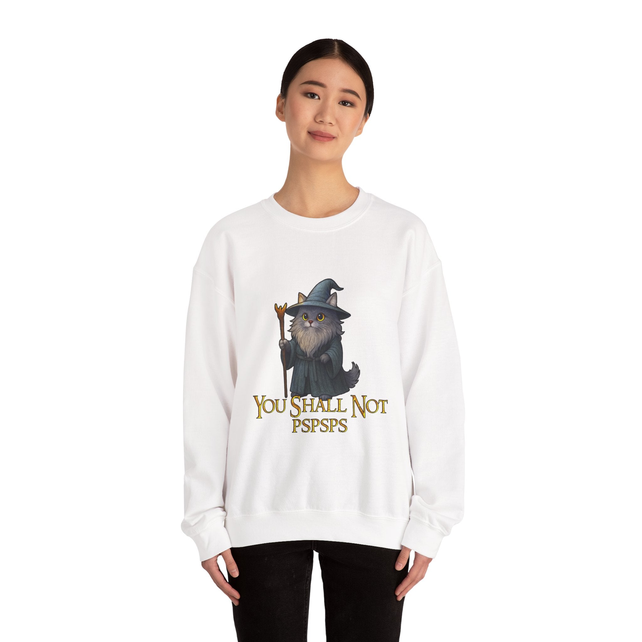 "You Shall Not Psspsps" Gandalf Cat Sweatshirt
