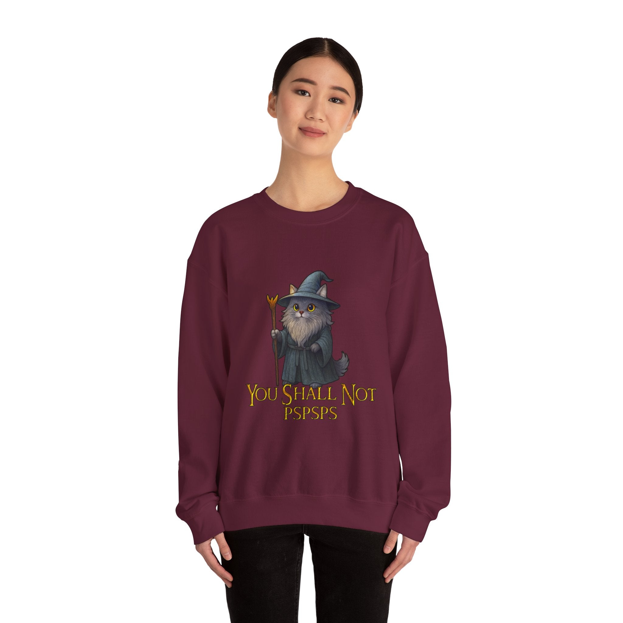 "You Shall Not Psspsps" Gandalf Cat Sweatshirt