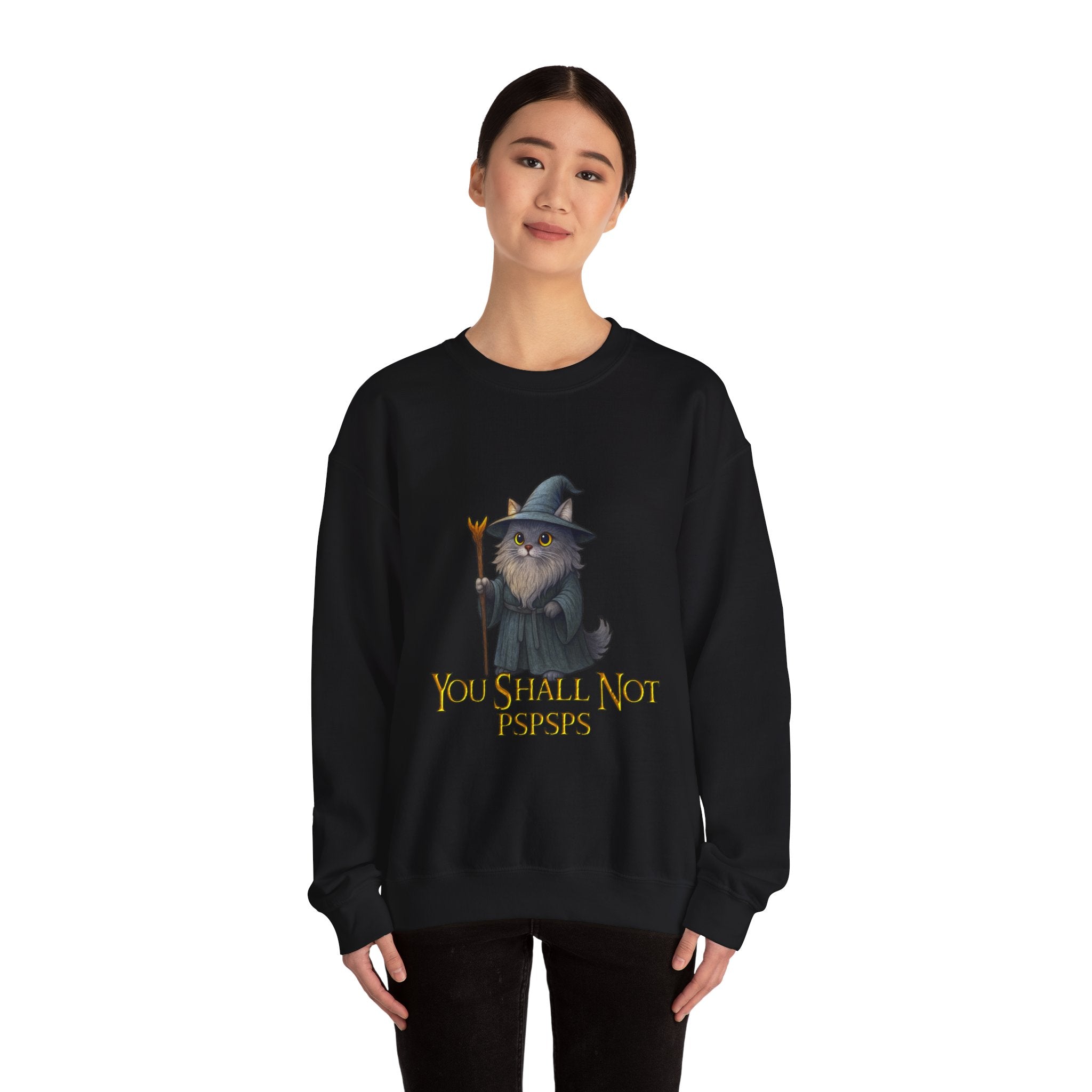 "You Shall Not Psspsps" Gandalf Cat Sweatshirt