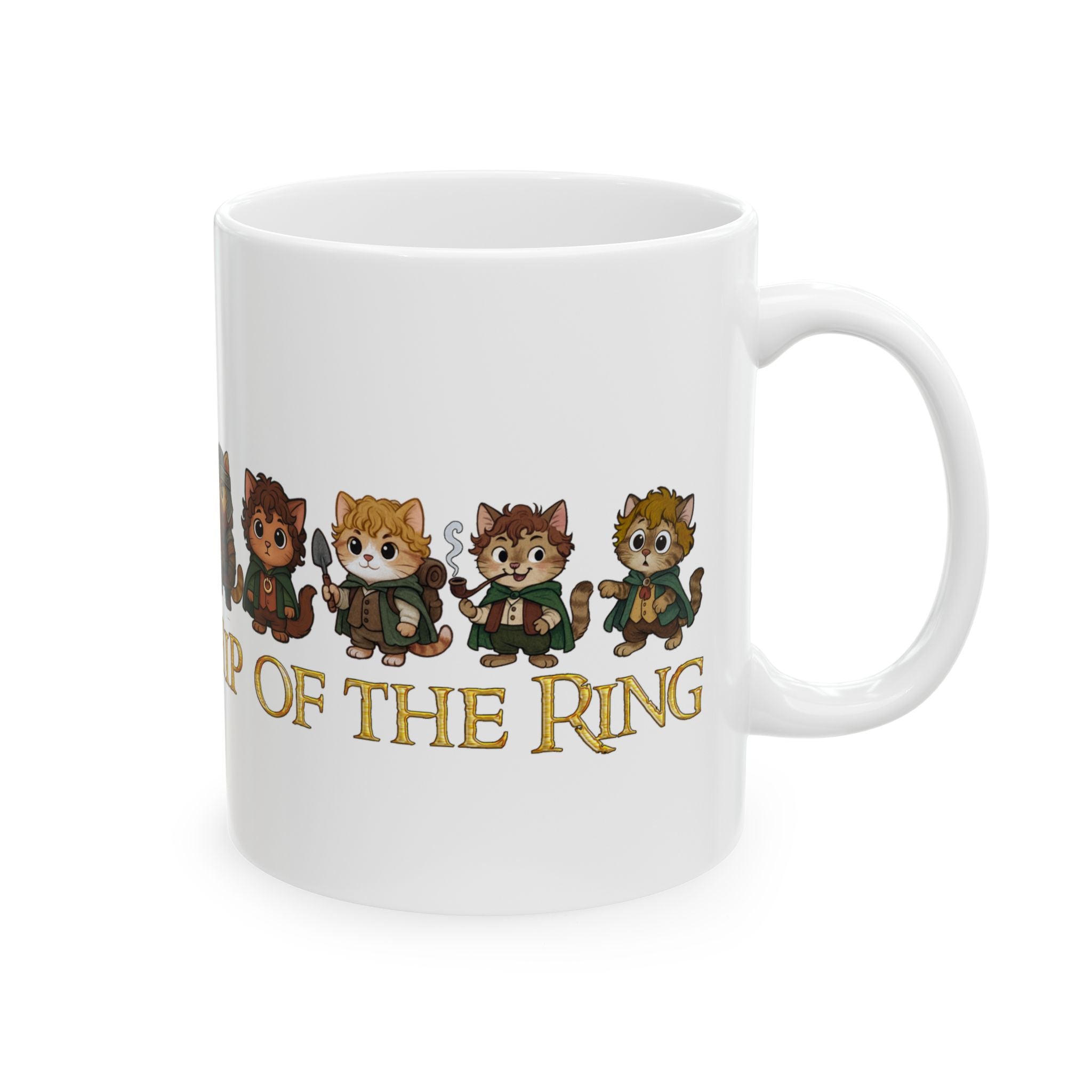 Cat Fellowship of the Ring Mug