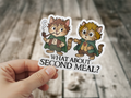 Merry and Pippin Second Breakfast Cat Sticker