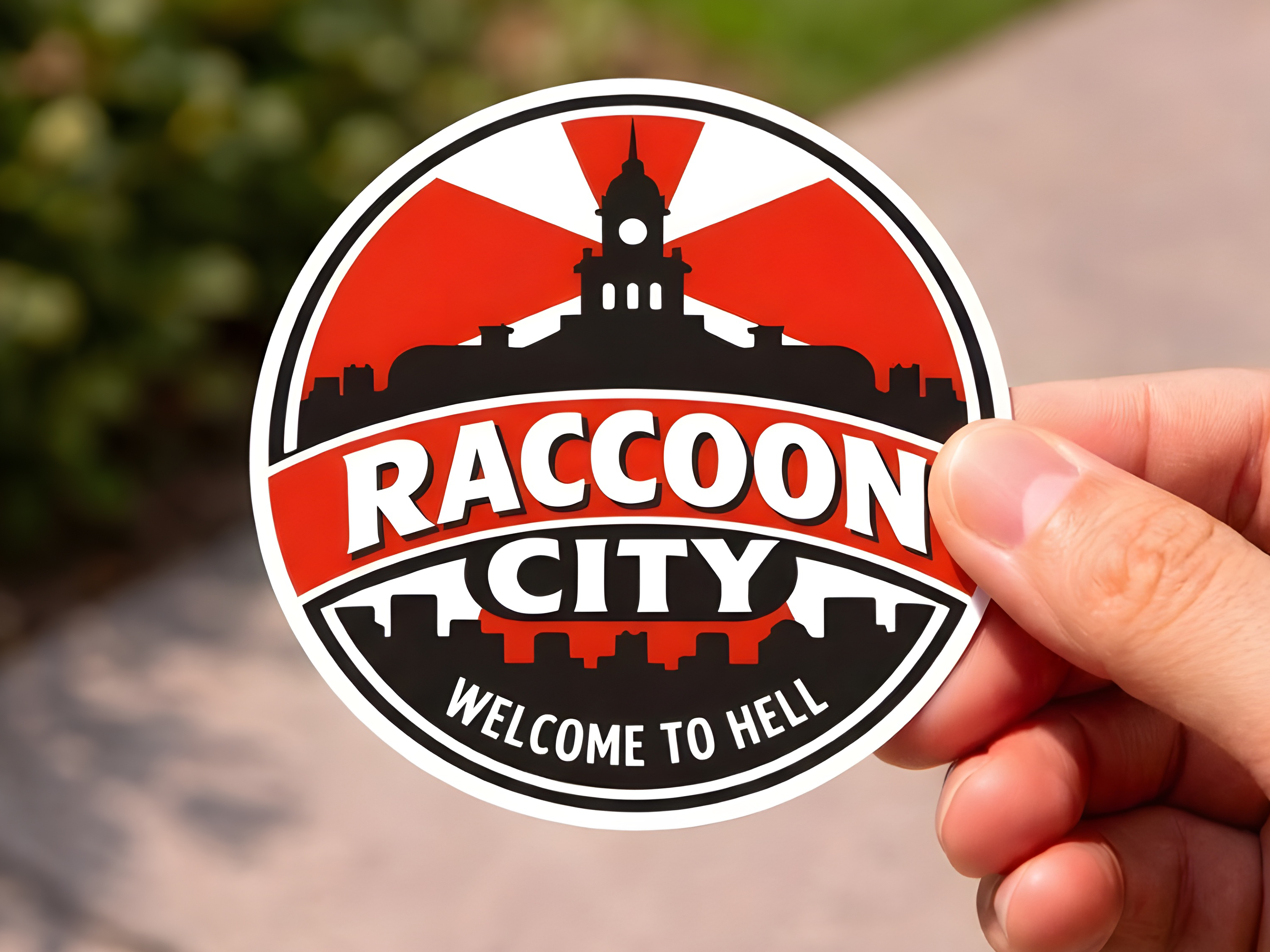 Raccoon City Travel Sticker
