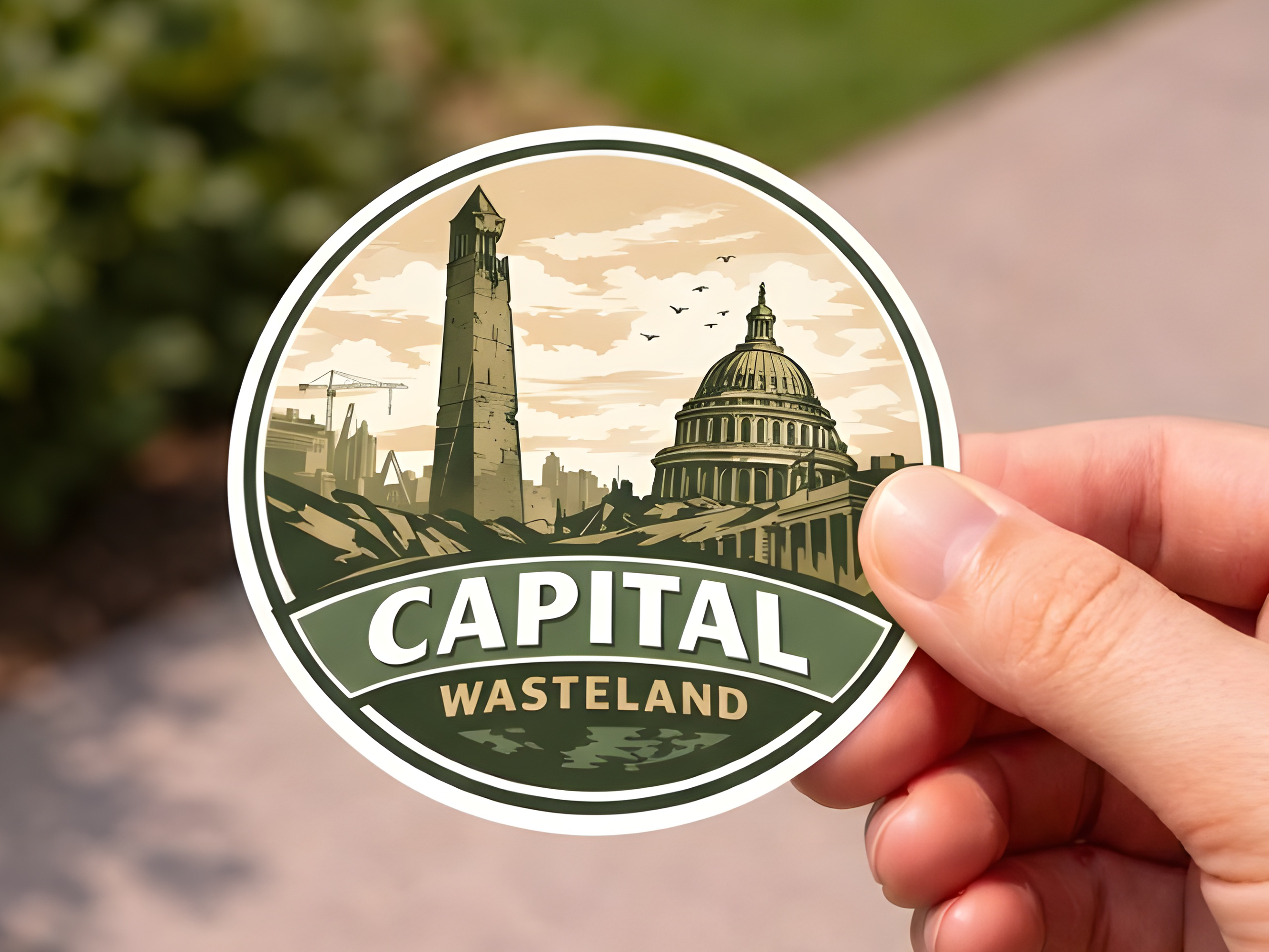 Capital Wasteland Travel Sticker