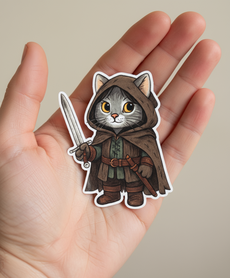 Aragorn Cat Sticker