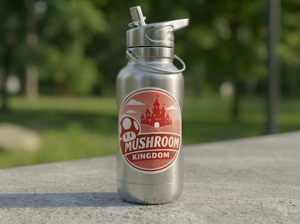 Magic Kingdom of Mushrooms Travel Sticker