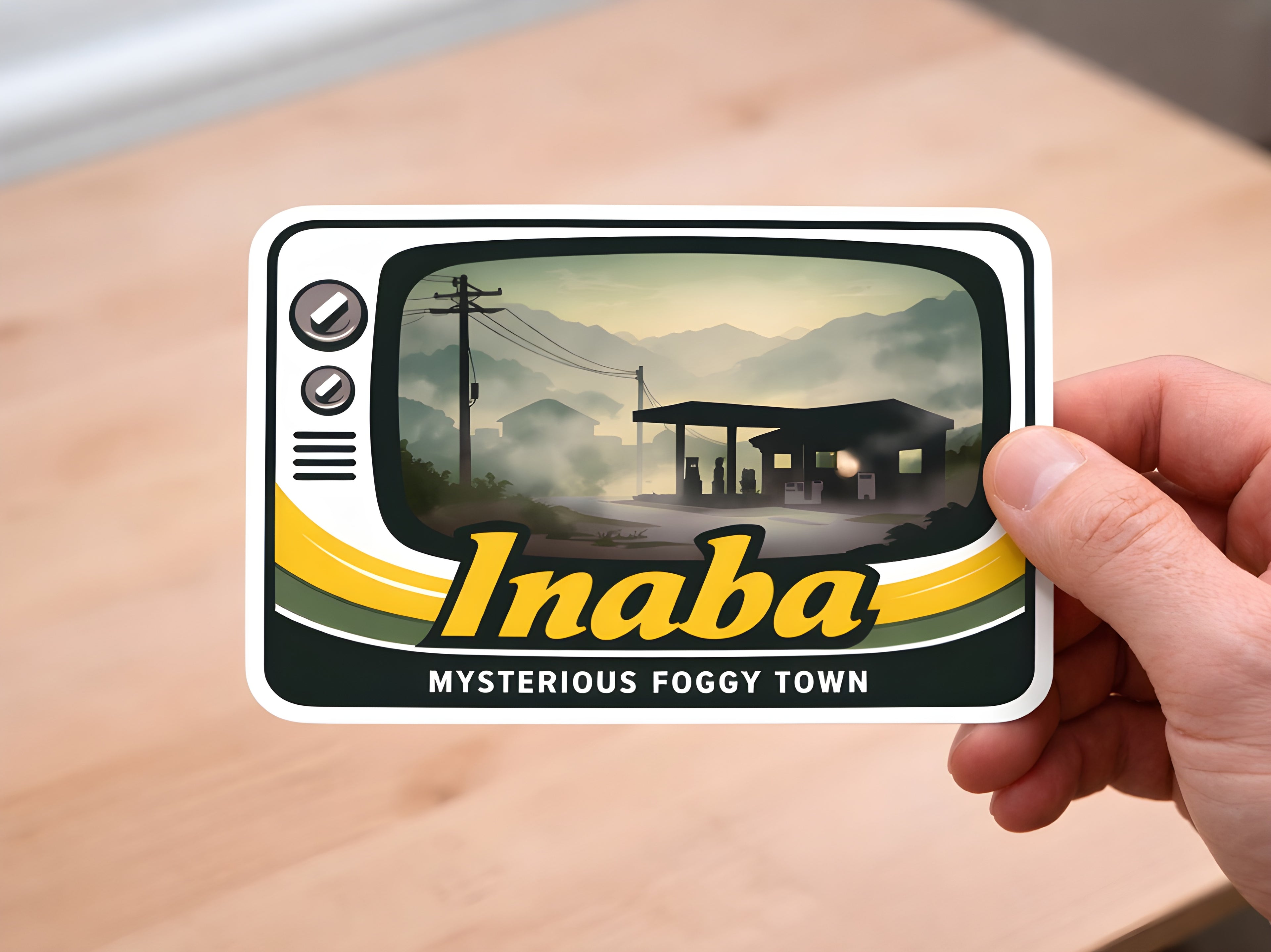 Persona 4 Inaba Travel Sticker