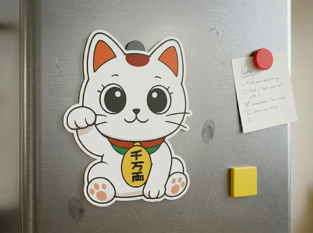 Turbo Granny Cat Magnet Dandadan Anime
