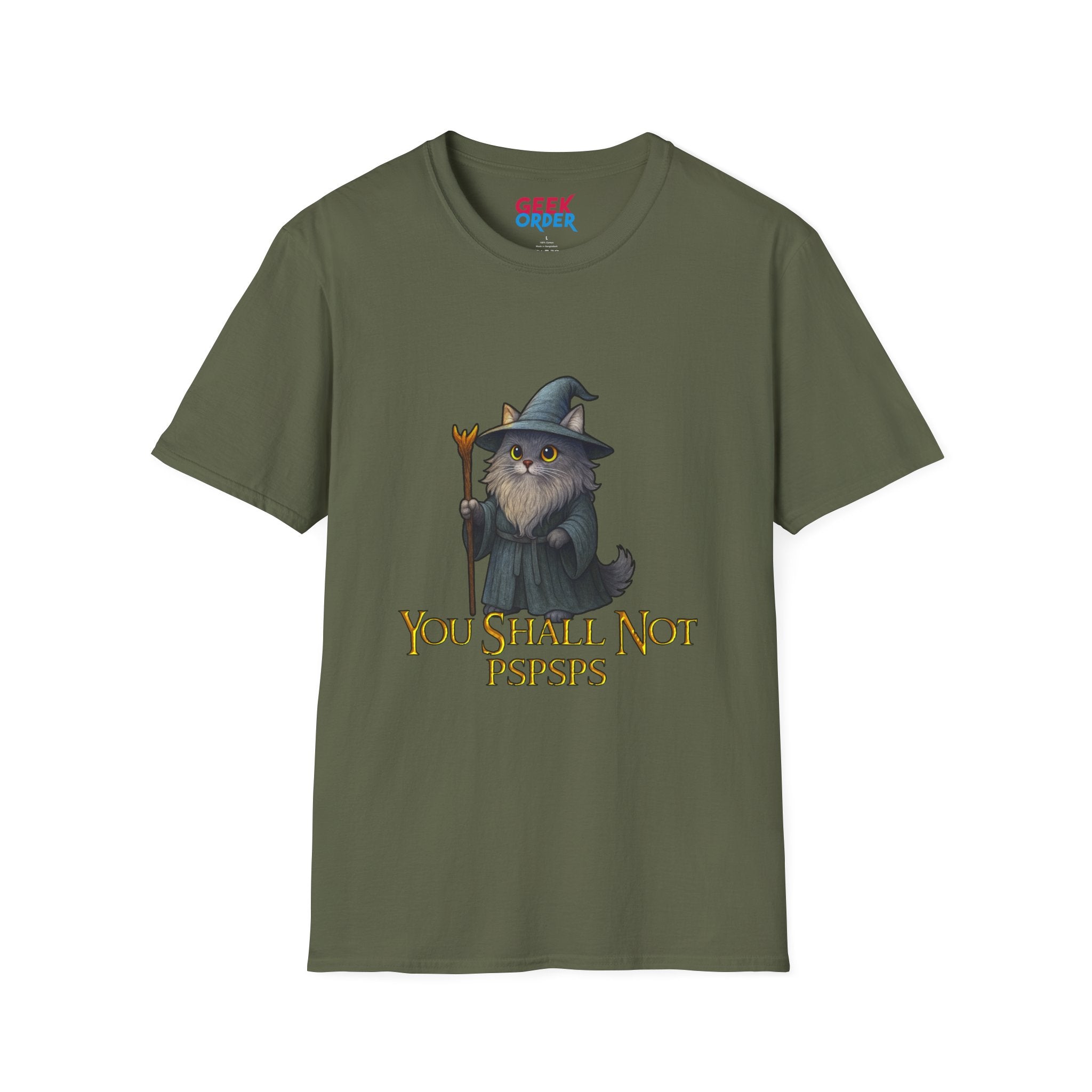 "You Shall Not Pspsps" Gandalf Cat T-Shirt