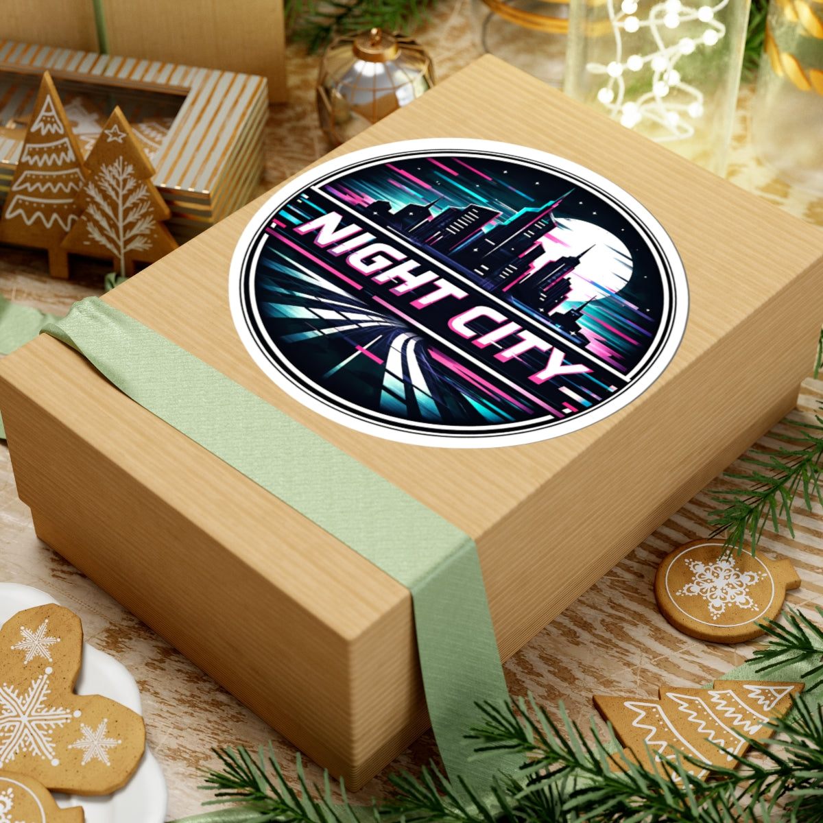 Night City Travel Sticker