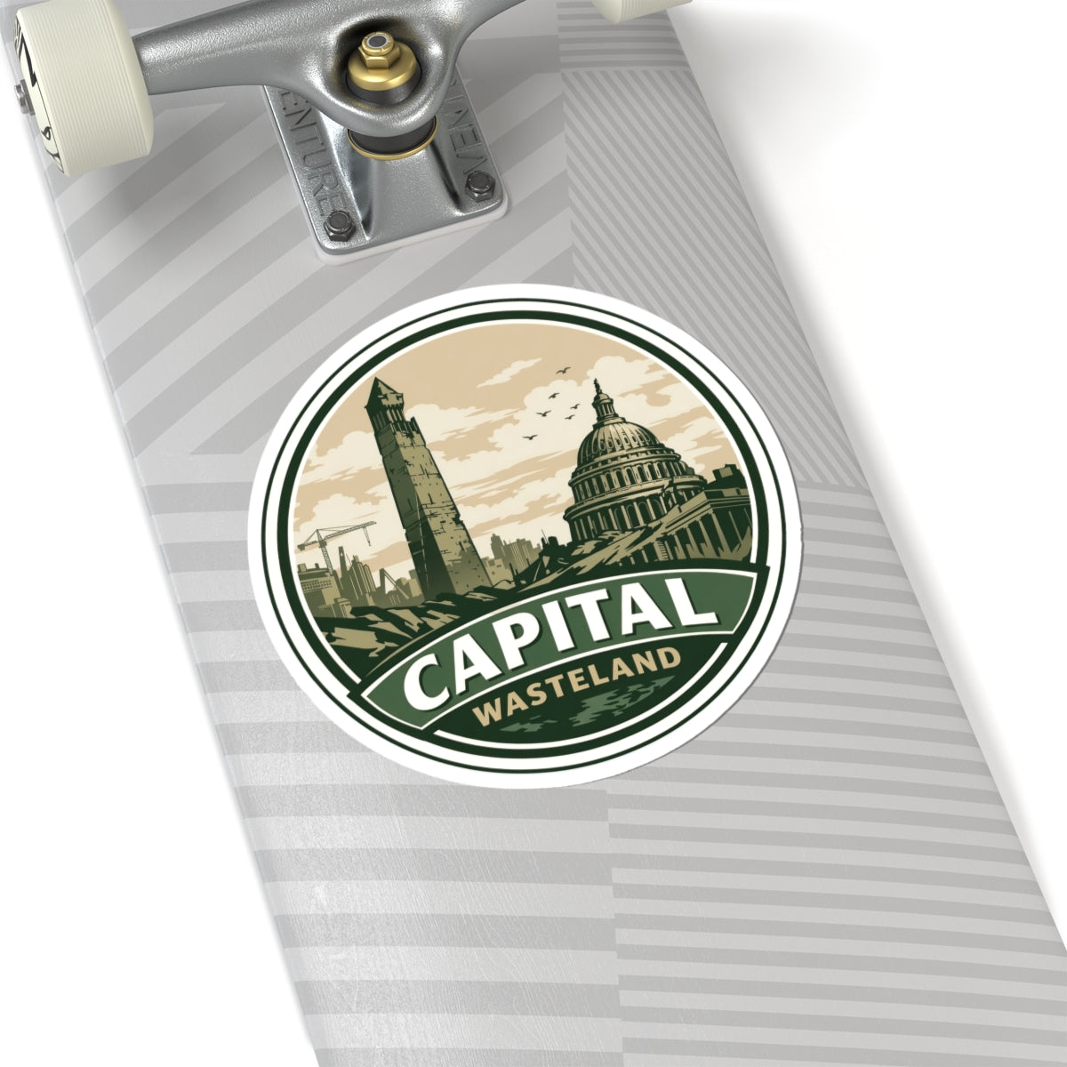 Capital Wasteland Travel Sticker