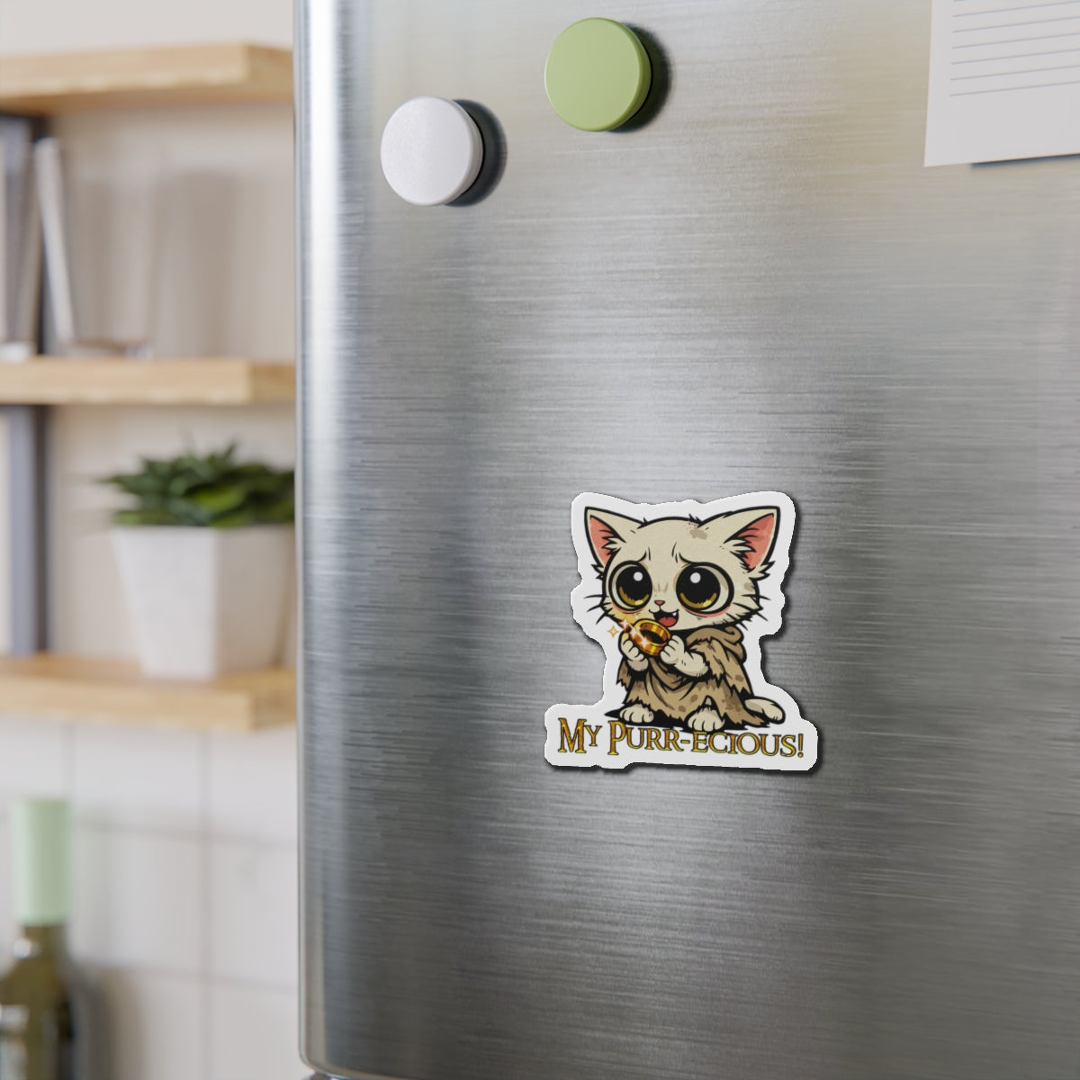 Cat Gollum "My Precious" Die-Cut Magnet