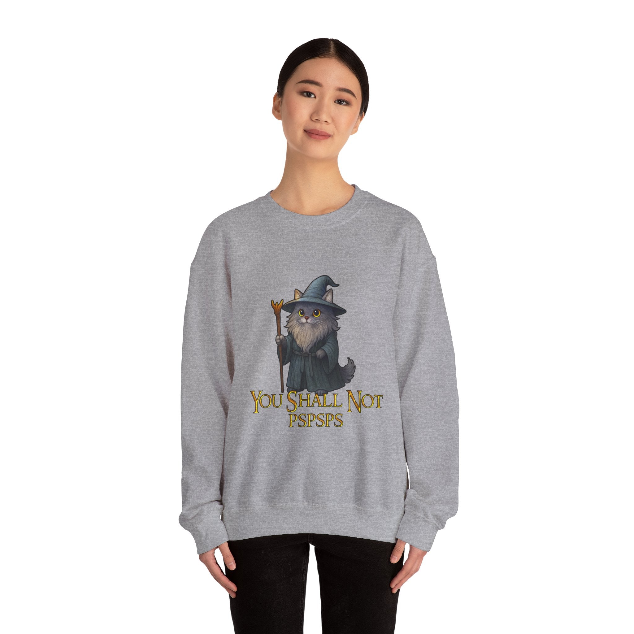 "You Shall Not Psspsps" Gandalf Cat Sweatshirt