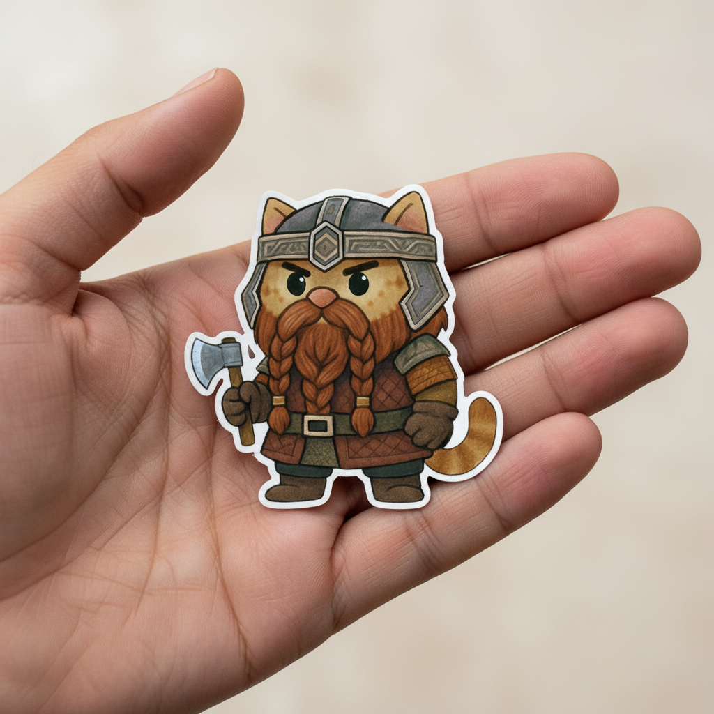 Cat Fellowship of The Ring Sticker Set (9 Vinyl Decals)